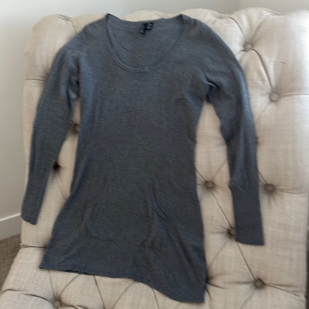 Cynthia Rowley sweater/dress, gray, size M